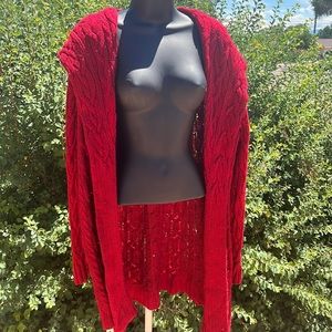 Ralph Lauren Red Shrug sweater